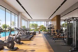 Gymnasium at Sunteck Mira Road